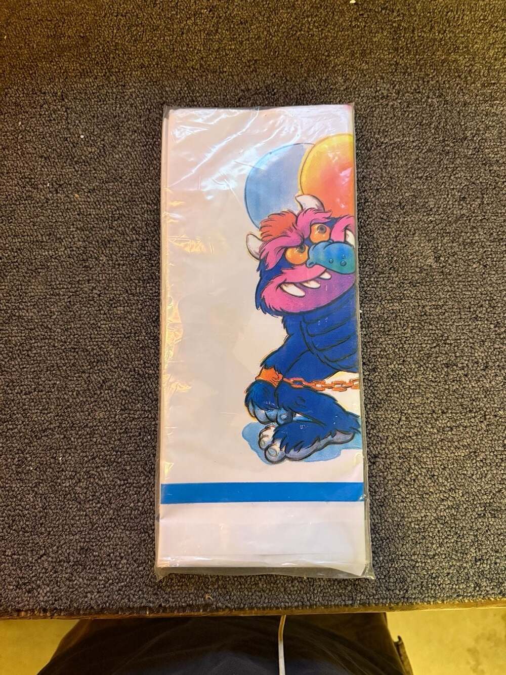 Vintage 1986 American Greetings My Pet Monster Plastic Tablecover